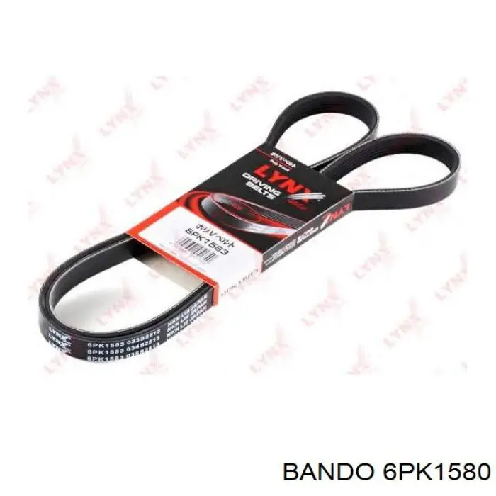 6PK1580 Bando correa trapezoidal