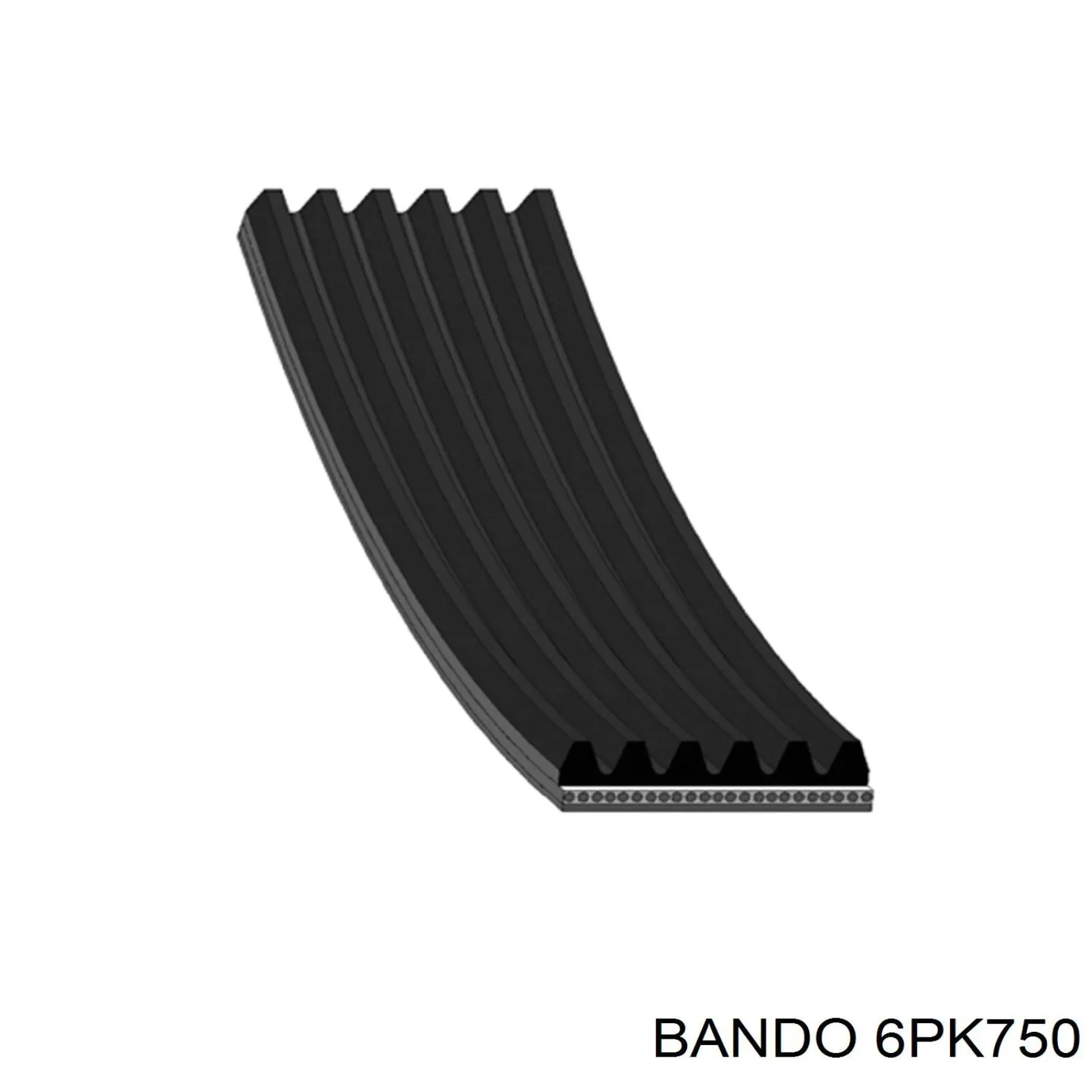 6PK750 Bando correa trapezoidal