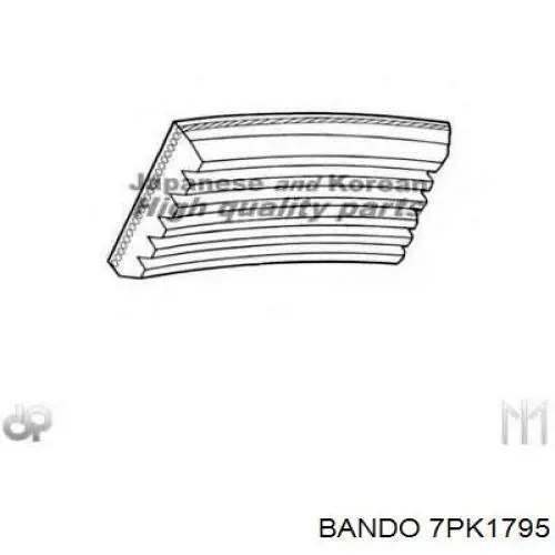 Correa de alternador 8660002050 Renault (RVI)