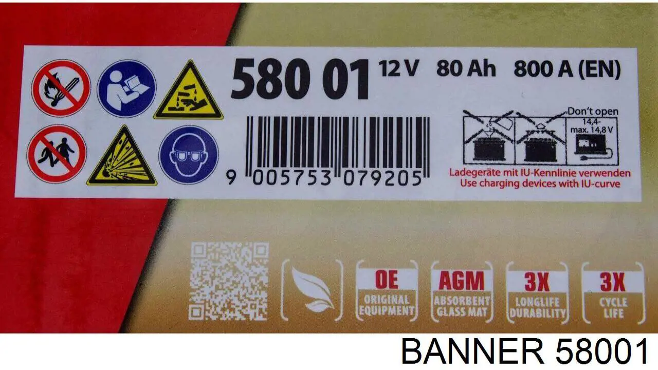 37110CG820 Hyundai/Kia Batería Start-Stop