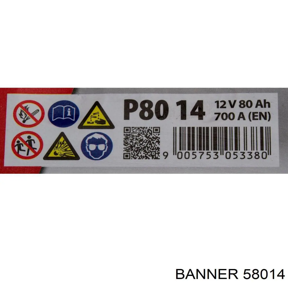 Batería de Arranque Banner Starting Bull 80 ah 12 v B13 (58014)