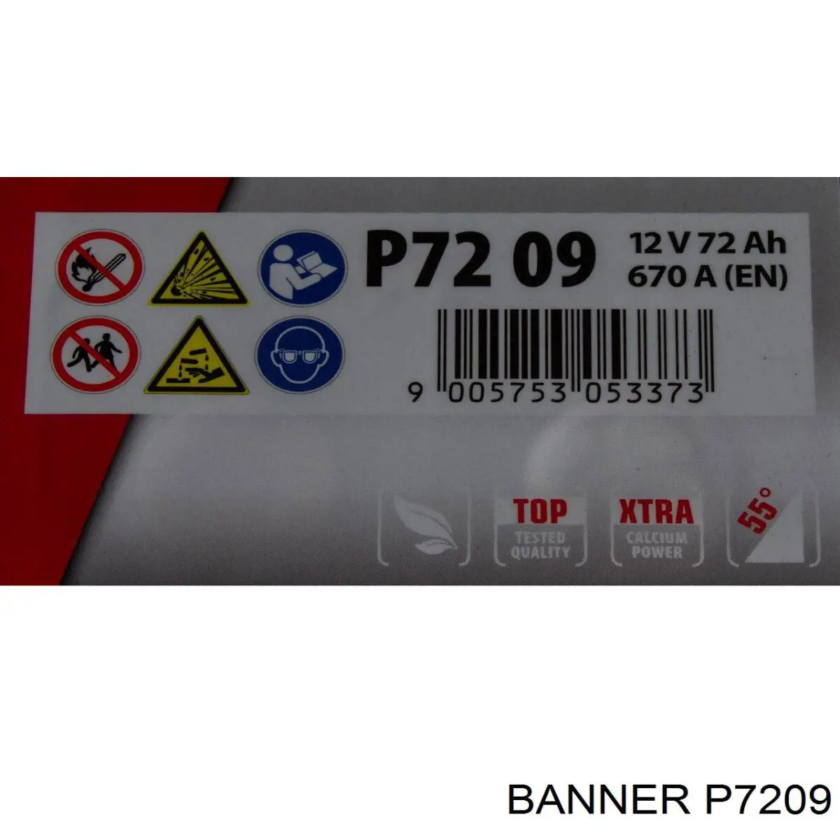 Batería P7209 Banner