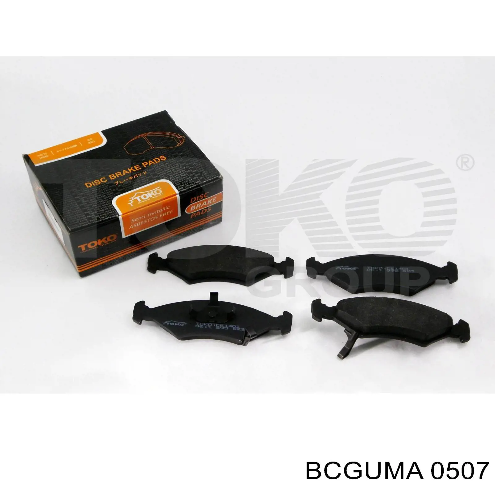 0507 Bcguma silentblock de amortiguador trasero