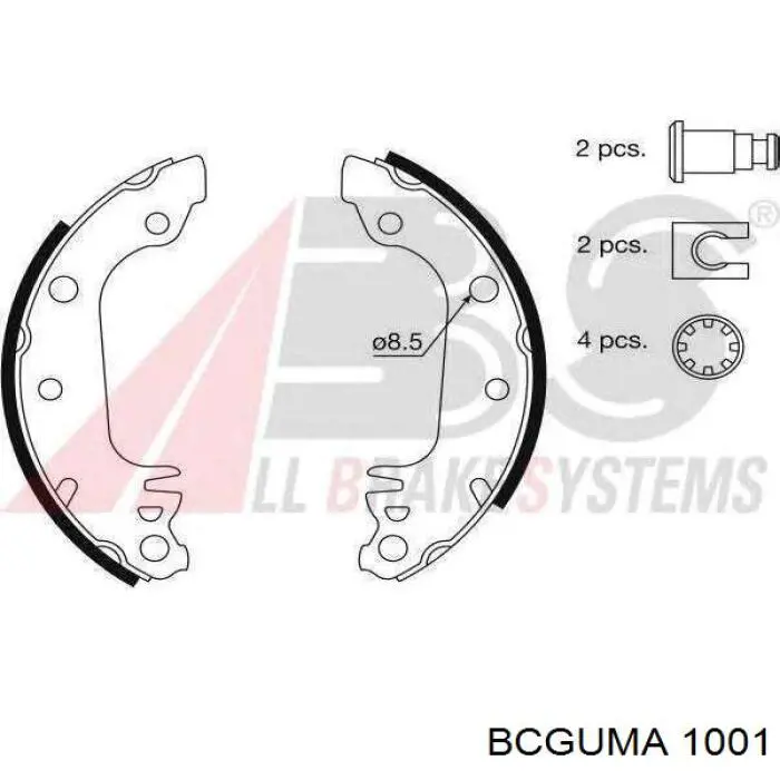 1001 Bcguma silentblock de brazo de suspensión delantero superior