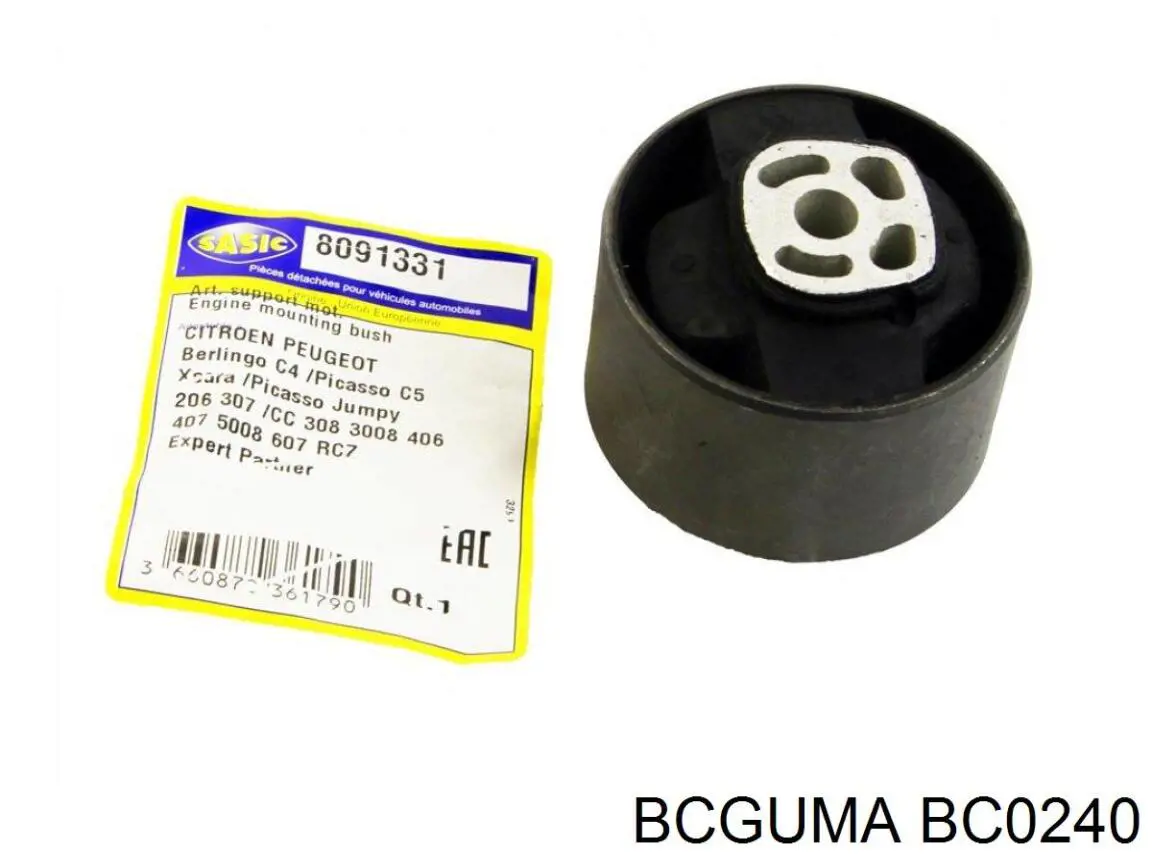 Soporte izquierdo de motor con silentblock BC0240 Bcguma