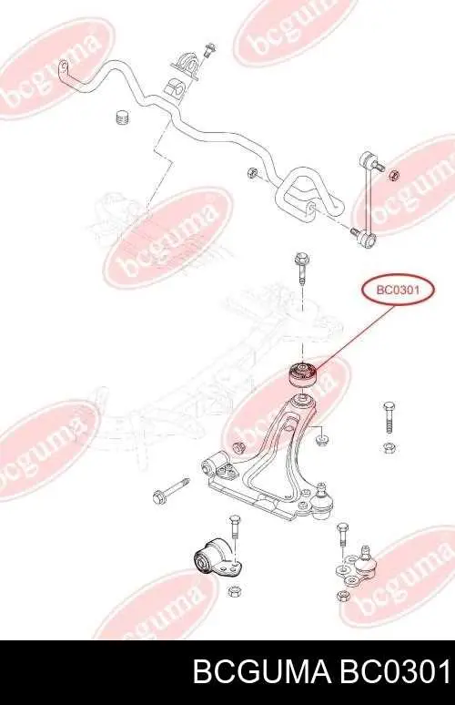 Silentblock de brazo de suspensión Bcguma BC0301 precio, desde 5,14 EUR