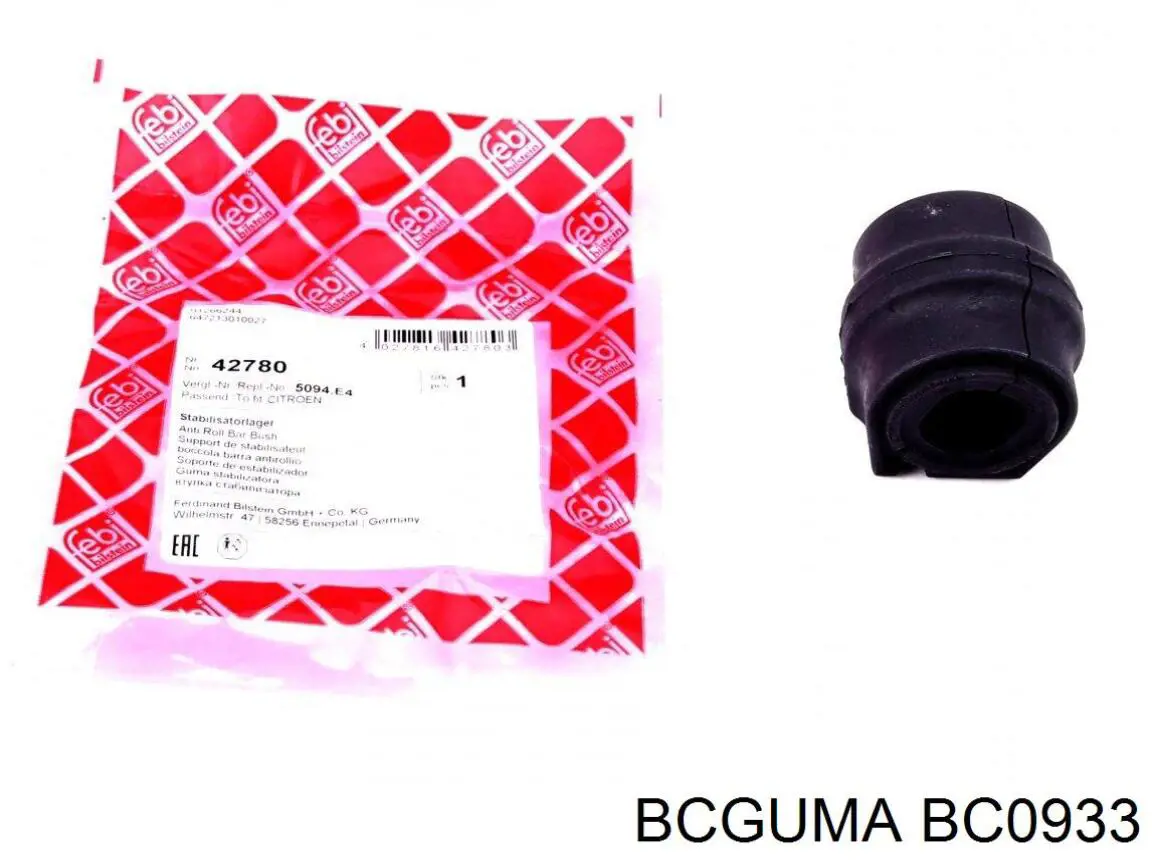 BC0933 Bcguma casquillo de barra estabilizadora delantera