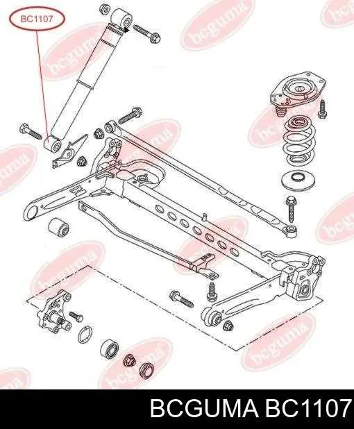 Buje de amortiguador trasero Bcguma BC1107 precio, desde 4,34 EUR