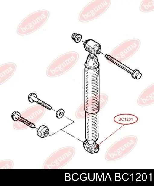 Comprar BC1201 Bcguma Silentblock amortiguador trasero