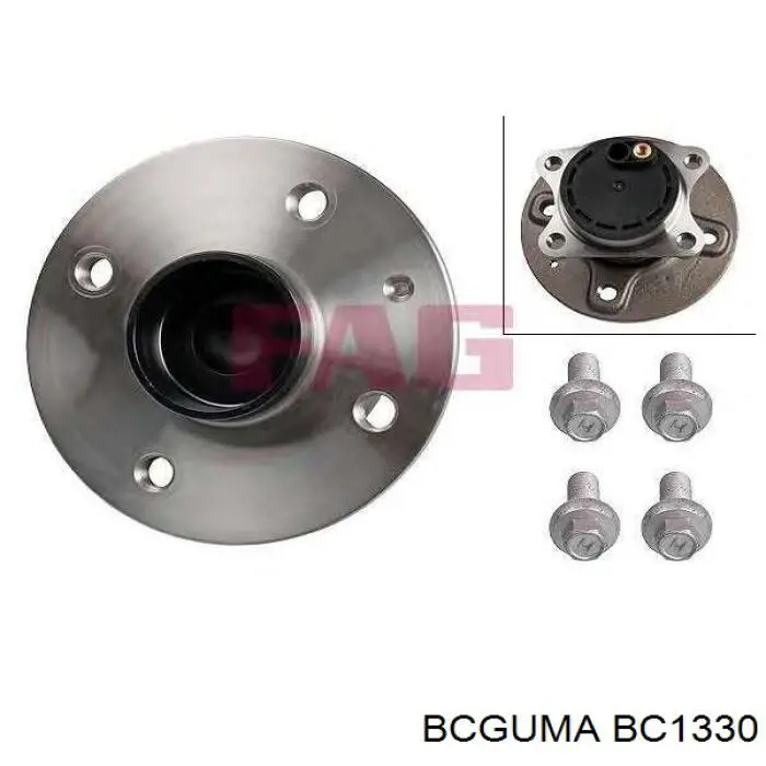 BC1330 Bcguma silentblock trasero de ballesta trasera