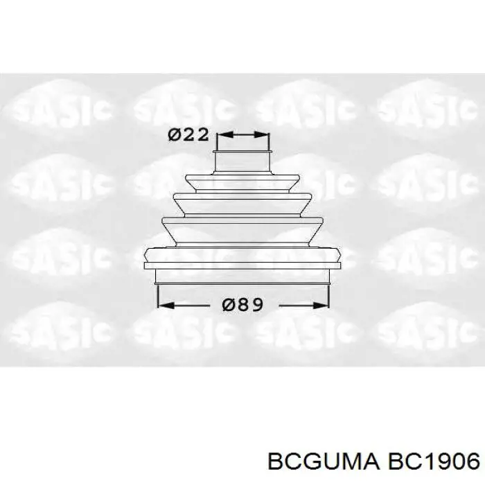 BC1906 Bcguma Buje del brazo inferior trasero