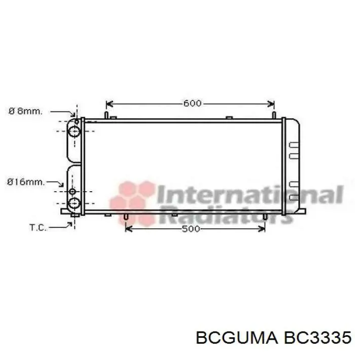 BC3335 Bcguma bloque silencioso trasero brazo trasero delantero