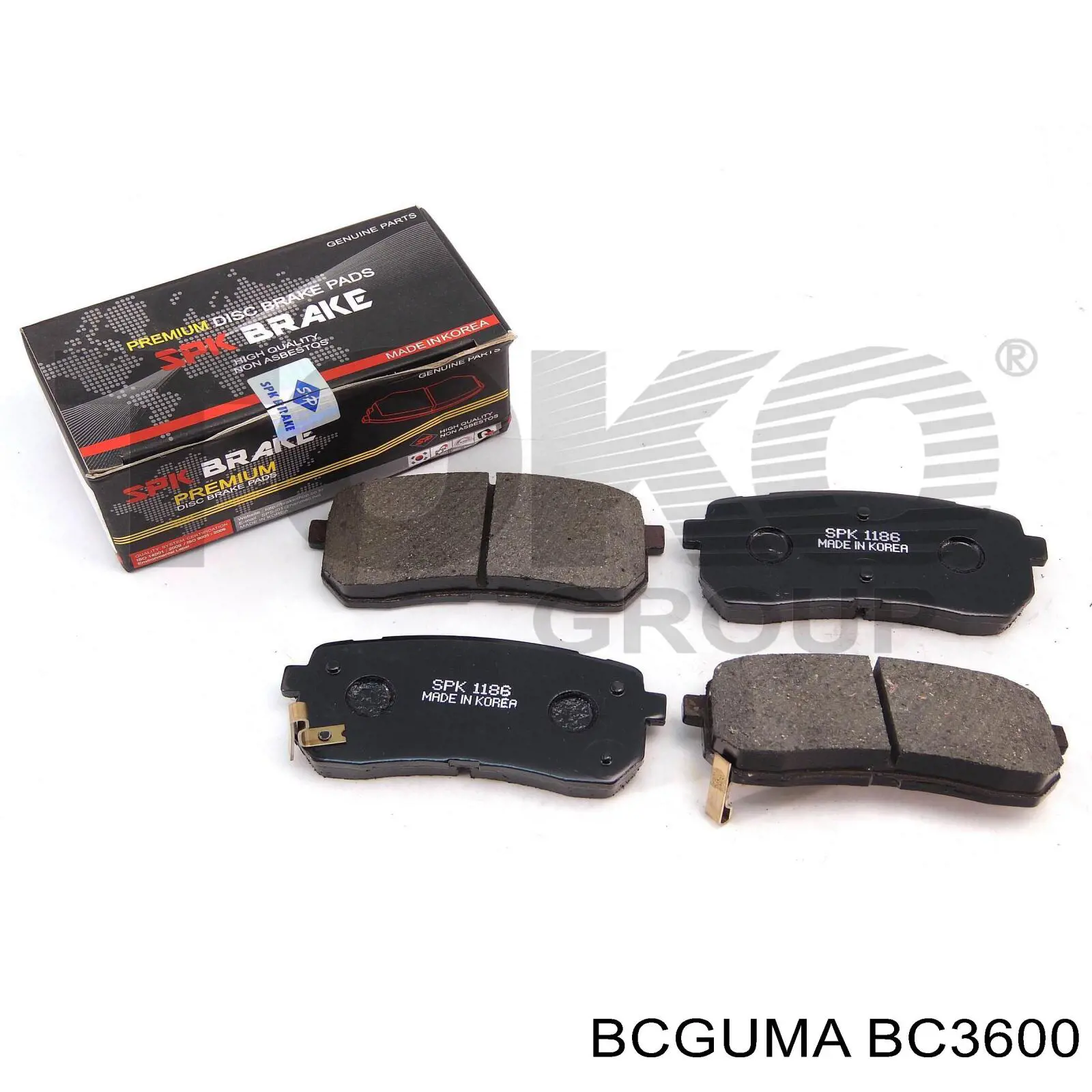 BC3600 Bcguma Silentblock de brazo de suspensión delantero inferior