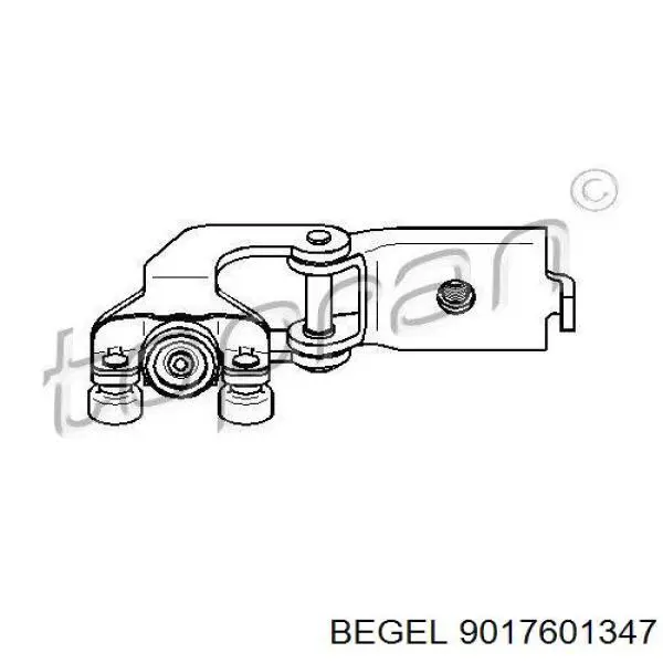 9017601347 Begel guía rodillo, puerta corrediza, derecho central