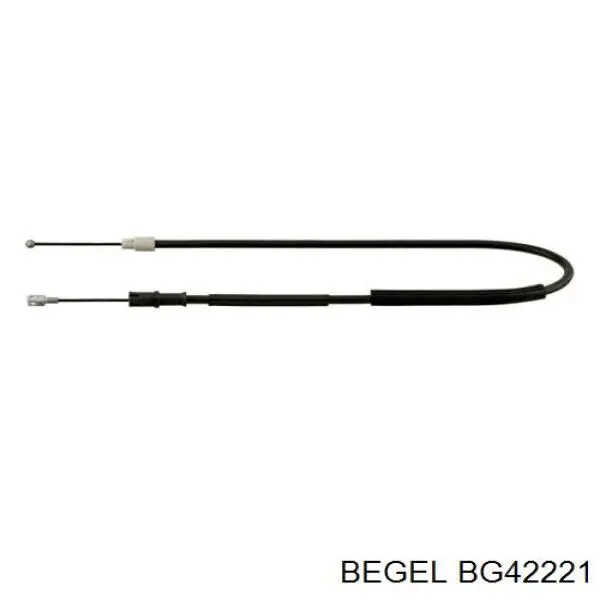 BG 42221 Begel cable de freno de mano trasero derecho