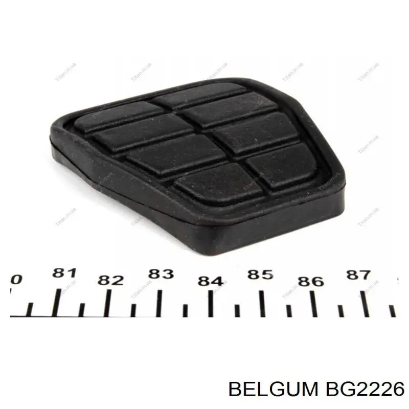 BG2226 Belgum revestimiento del pedal, pedal de embrague