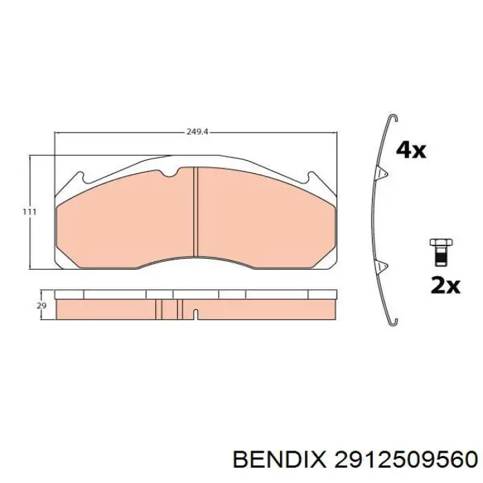 2912509560 Jurid/Bendix pastillas de freno delanteras