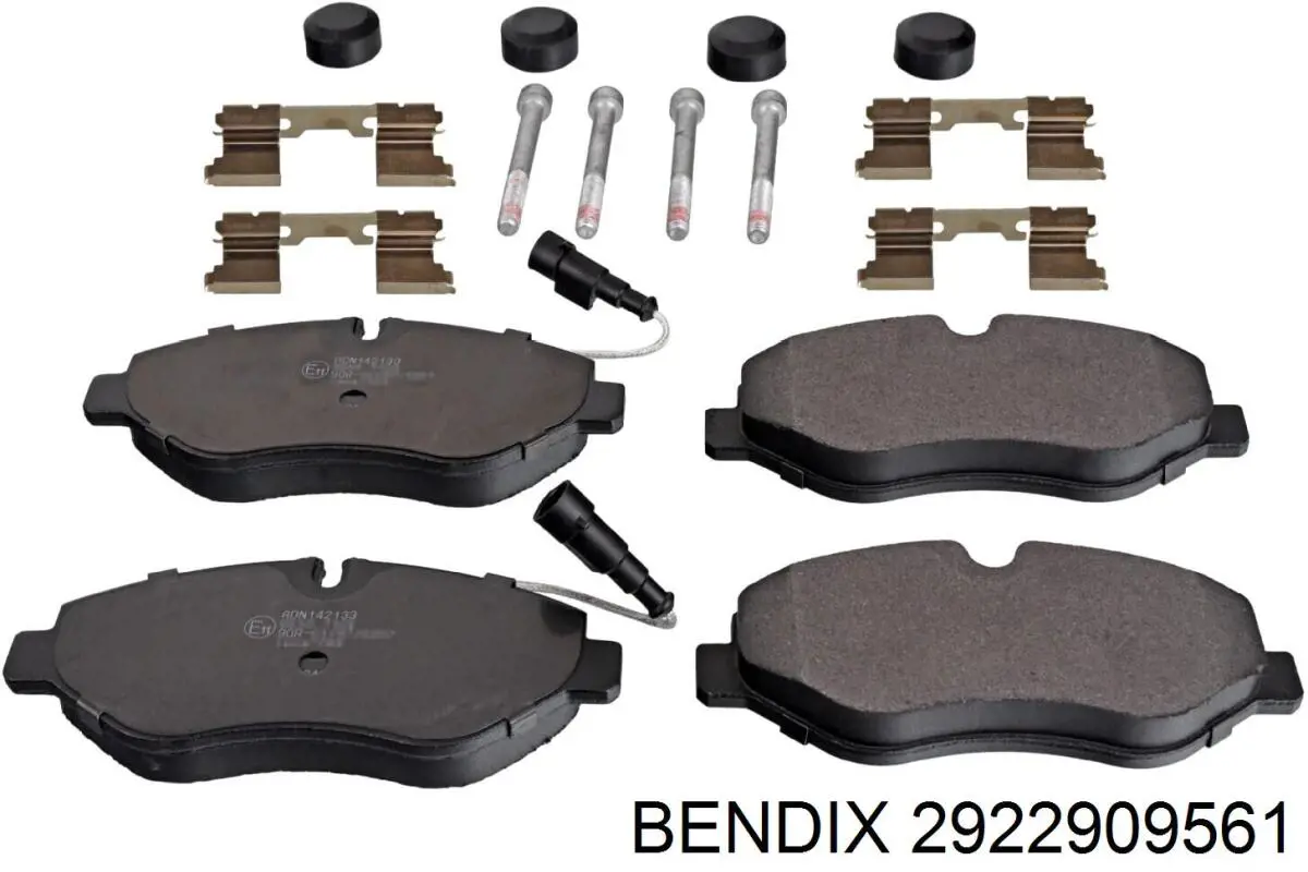 2922909561 Jurid/Bendix pastillas de freno delanteras