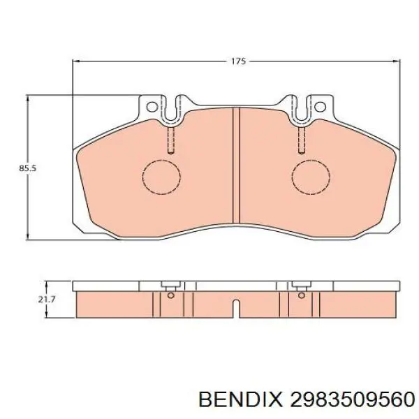 2983509560 Jurid/Bendix pastillas de freno traseras