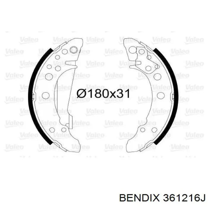 Zapatas de freno 361216J Jurid/Bendix