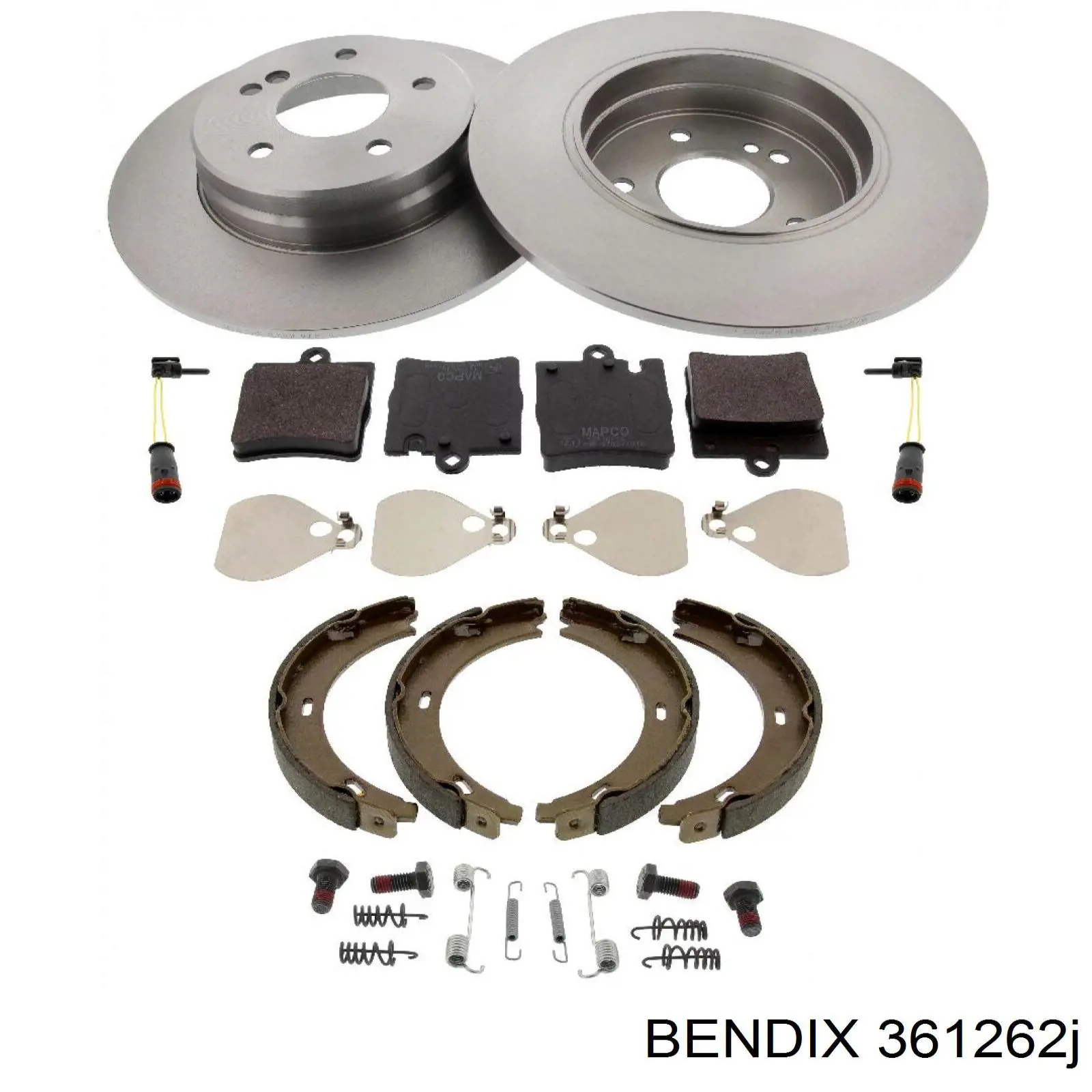 Juego de zapatas de frenos, freno de estacionamiento Mercedes E C124