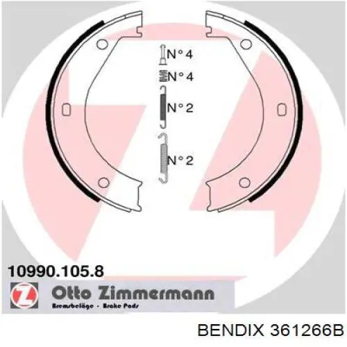 Juego de zapatas de frenos, freno de estacionamiento BMW 5 E28