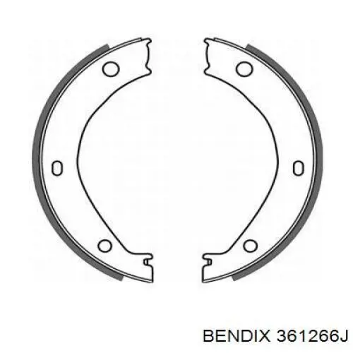 Juego de zapatas de frenos, freno de estacionamiento BMW 5 E28