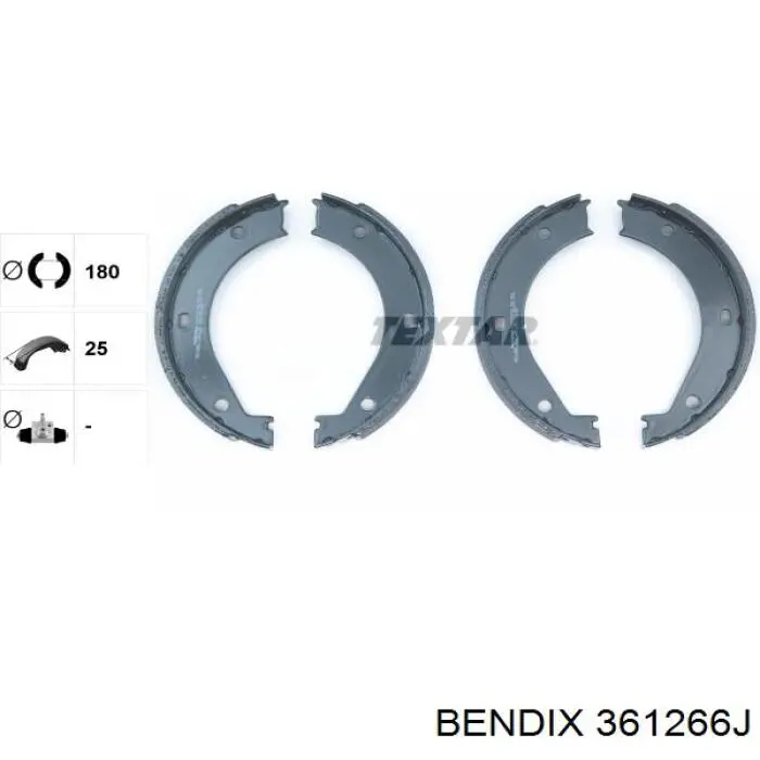 Juego de zapatas de frenos, freno de estacionamiento BMW 5 E28