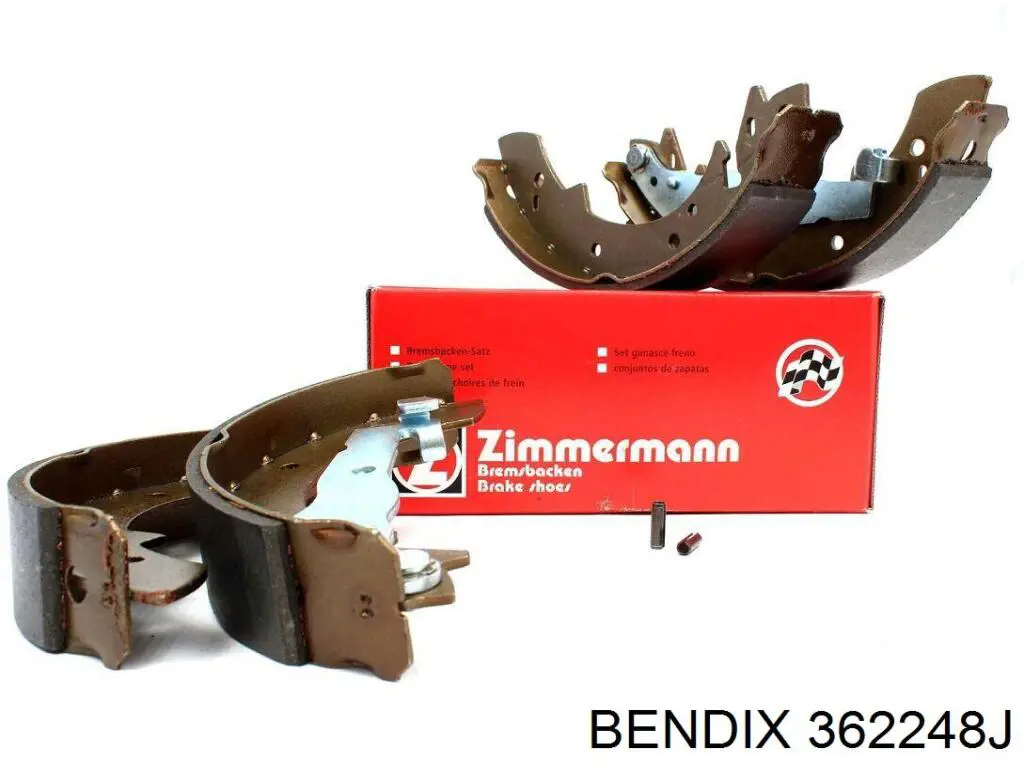 Zapatas de freno traseras Jurid/Bendix 362248J
