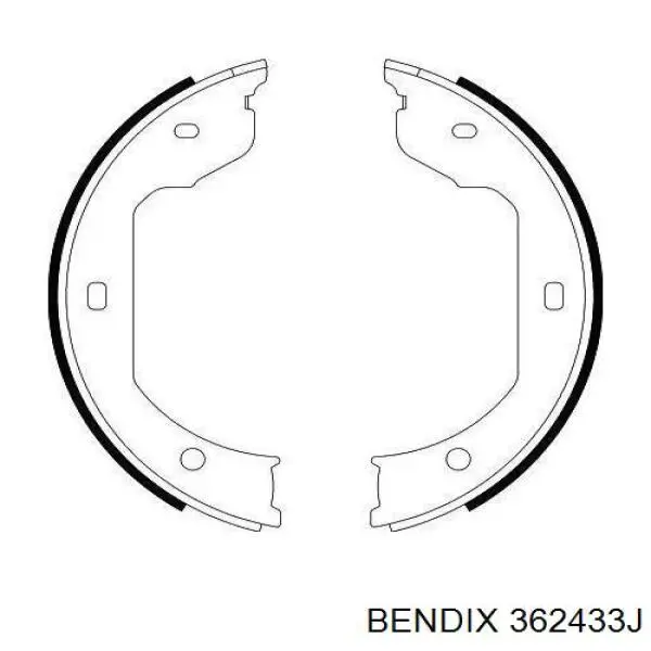 Juego de zapatas de frenos, freno de estacionamiento BMW 5 E39