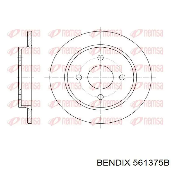 Disco de freno trasero Ford Sierra 1 GBC