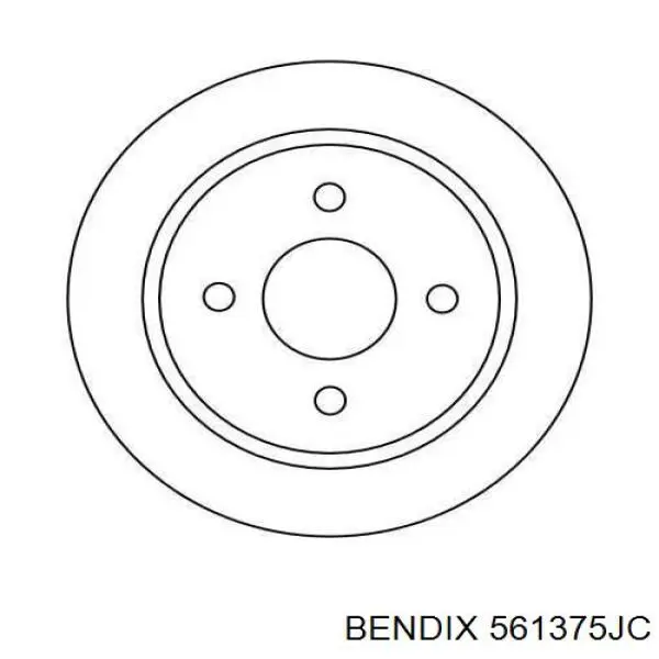 Disco de freno trasero Ford Sierra 1 GBC
