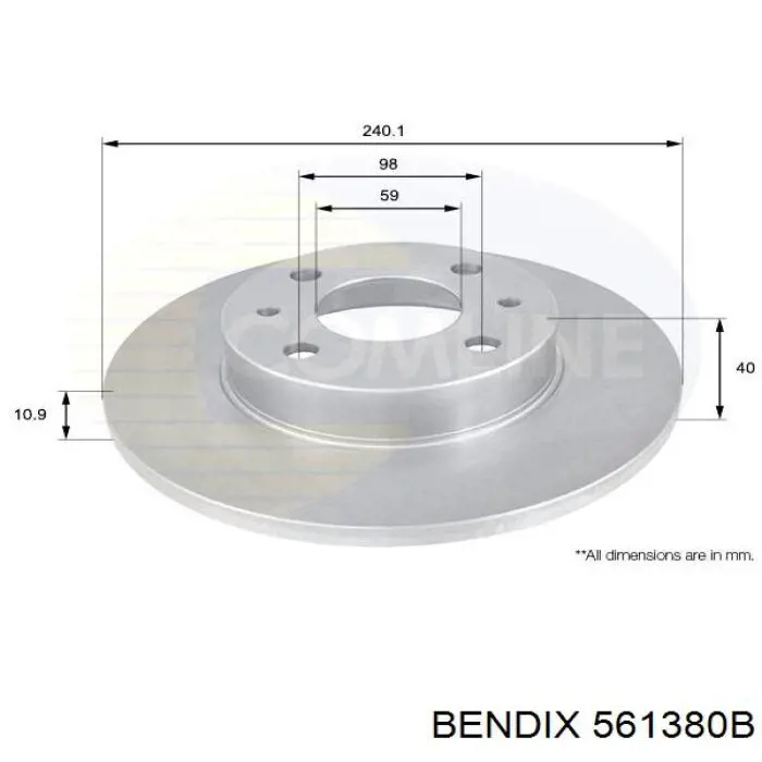 Disco de freno trasero Alfa Romeo 146 930