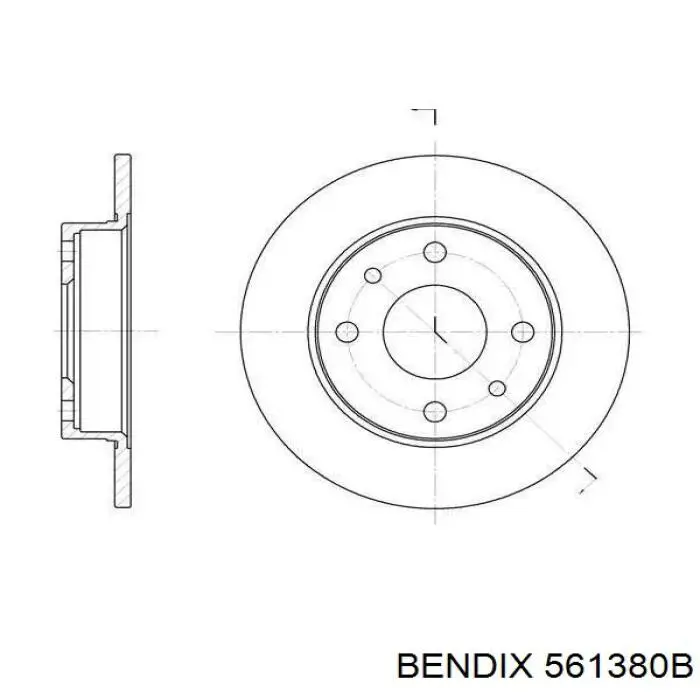 Disco de freno trasero Alfa Romeo 146 930