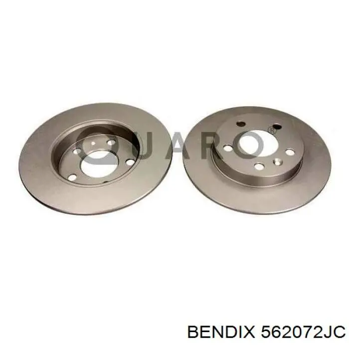 Disco de freno trasero 562072JC Jurid/Bendix