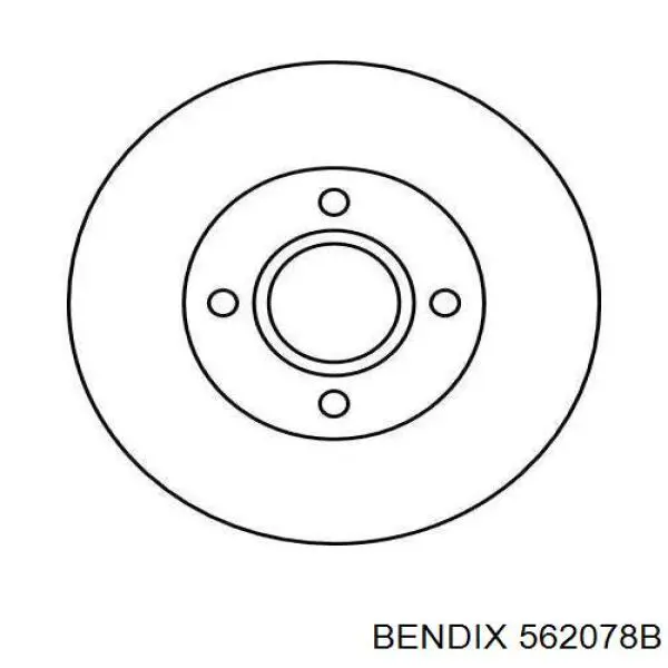 Disco de freno 562078B Jurid/Bendix