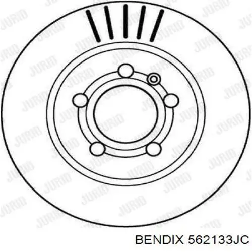 562133JC Jurid/Bendix disco de freno trasero