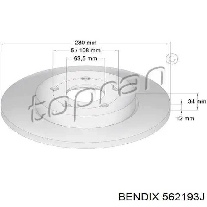 Disco de freno trasero Jaguar X-type CF1