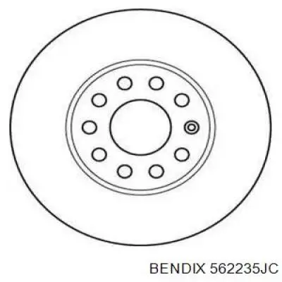 Freno de disco delantero Volkswagen Caddy 2 9K9