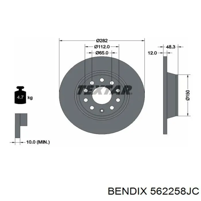 Frenos traseros Jurid/Bendix 562258JC