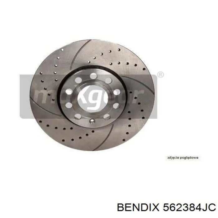 562384JC Jurid/Bendix freno de disco delantero