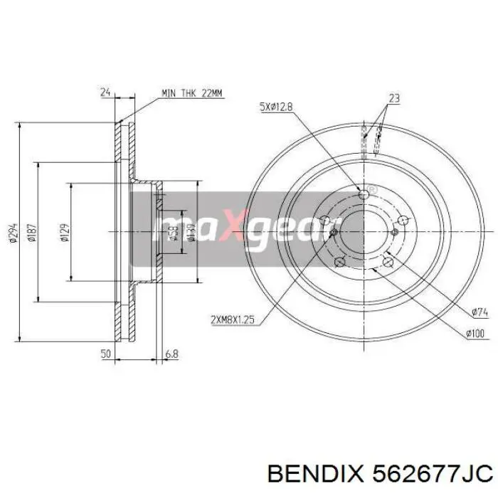 Freno de disco delantero Subaru Impreza 1 GC