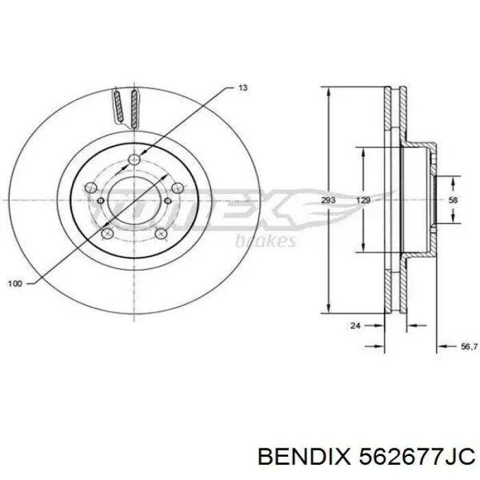Freno de disco delantero Subaru Impreza 1 GC