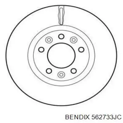 DI0634 Japan Parts freno de disco delantero