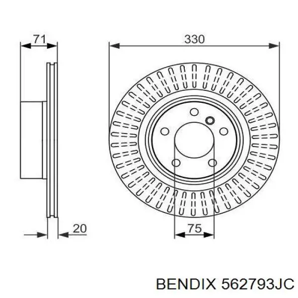 Comprar ADB114347 Blue Print Disco de freno trasero