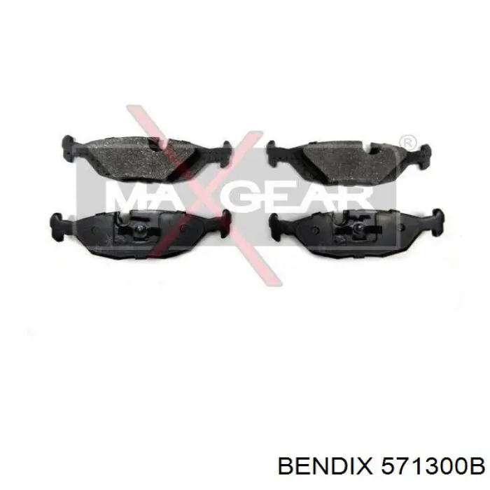 571300B Jurid/Bendix pastillas de freno traseras