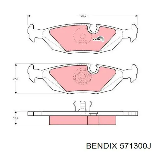 Pastillas de freno traseras BMW 5 E28
