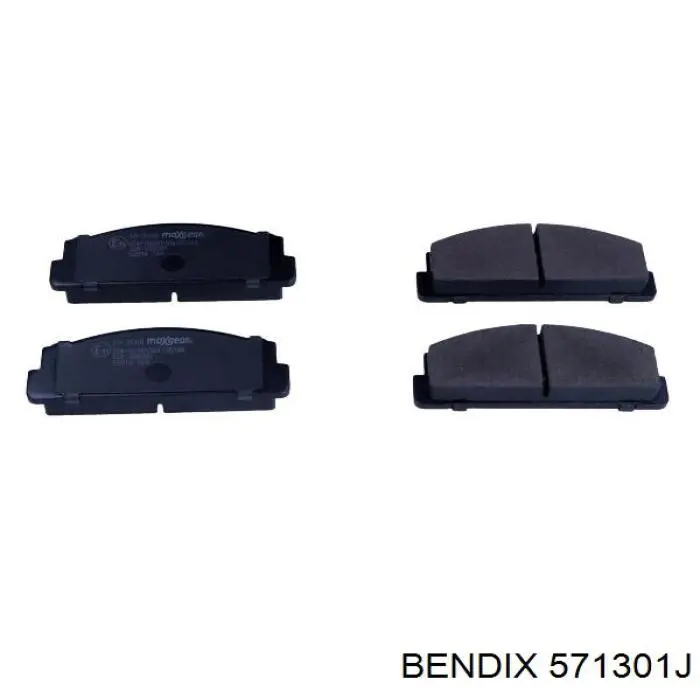 571301J Jurid/Bendix pastillas de freno traseras