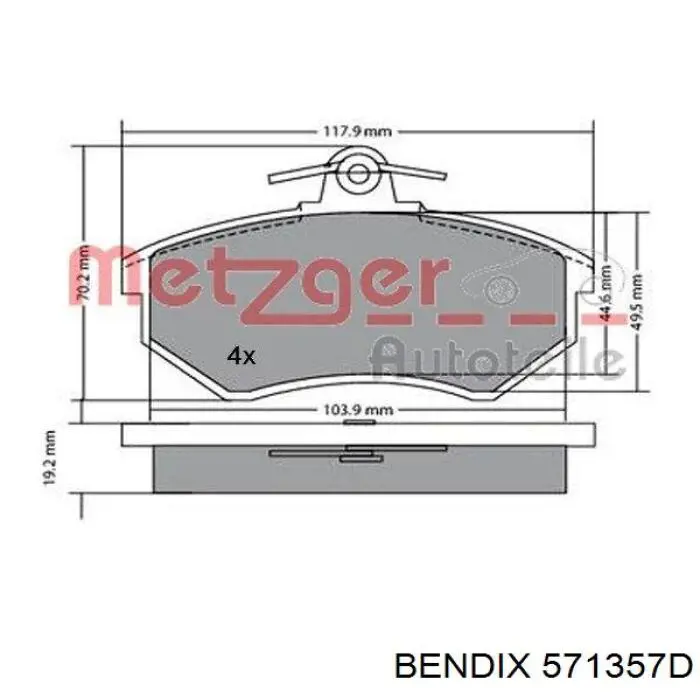 Pastillas de freno delanteras Seat Toledo 1 1L