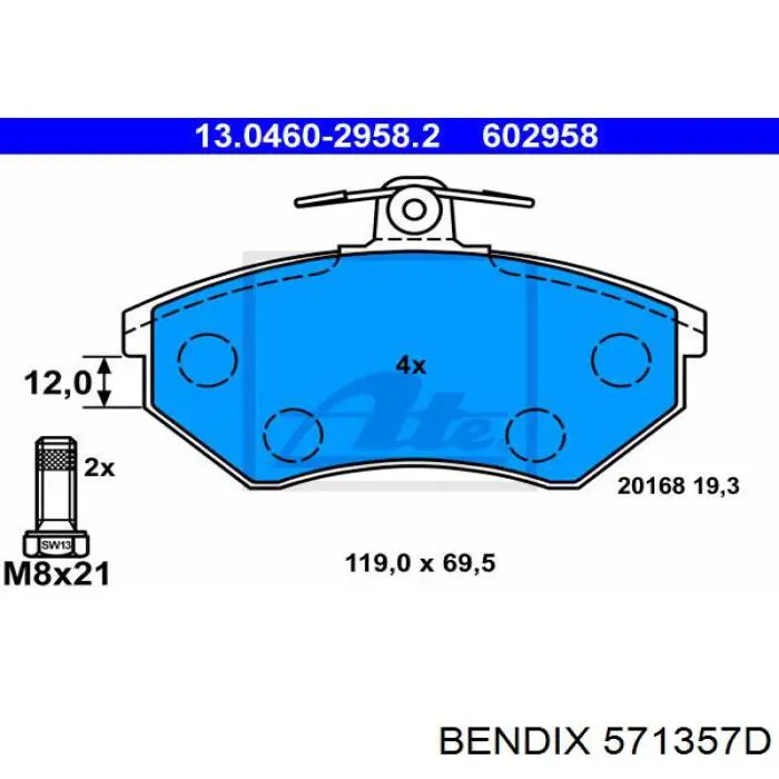Pastillas de freno delanteras Seat Toledo 1 1L